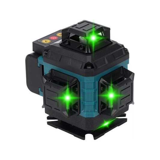 Nivel Láser 360º Ajustable 16 Líneas  Verde + Trípode 1,5m