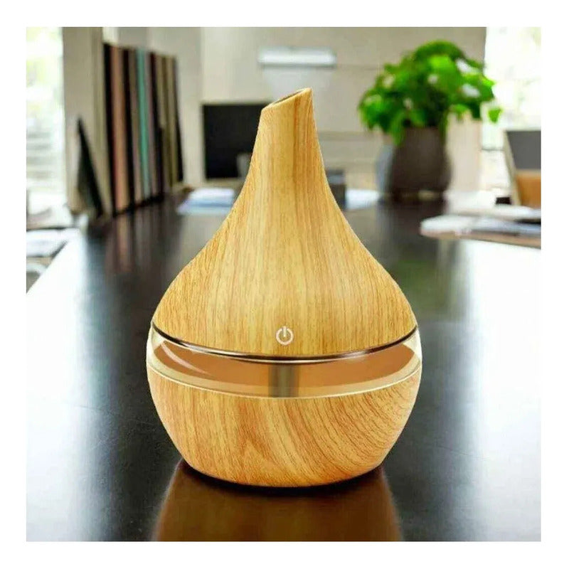 Humidificador Flama Llama Difusor De Aroma Efecto + Esencia  Blanco O Negro