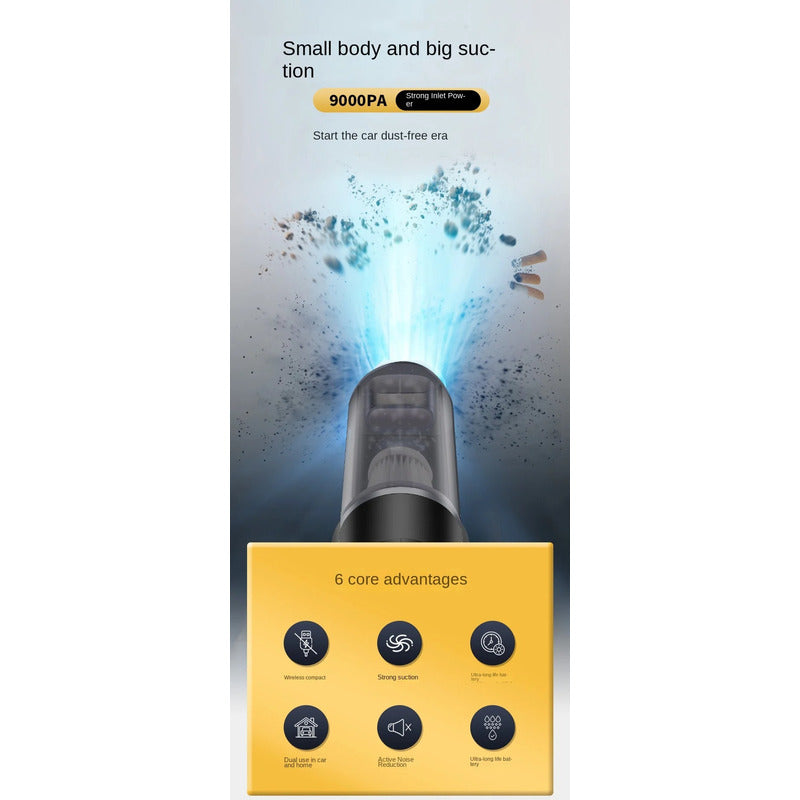 Aspiradora Portátil Inalámbrica Recargable Filtro Lavable