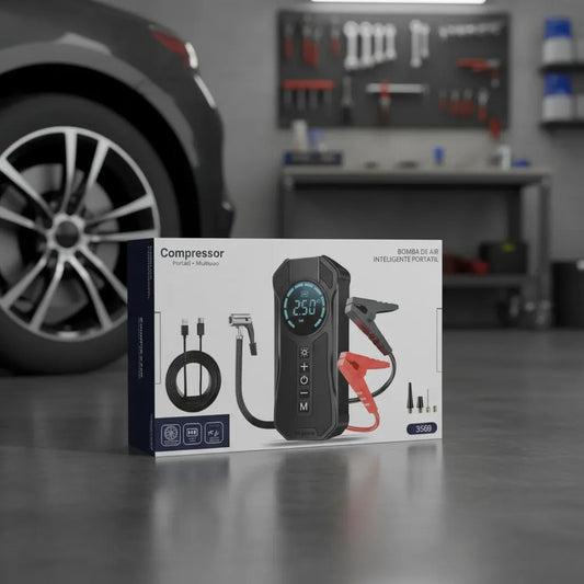 Partidor E Inflador De Neumaticos Para Auto Recargable