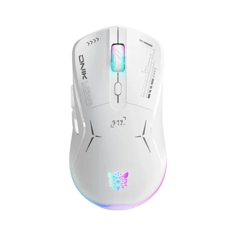 Mouse Ergonómico Gamer Inalámbrico D5 3.0 Usb 3600 Dpi Blanco