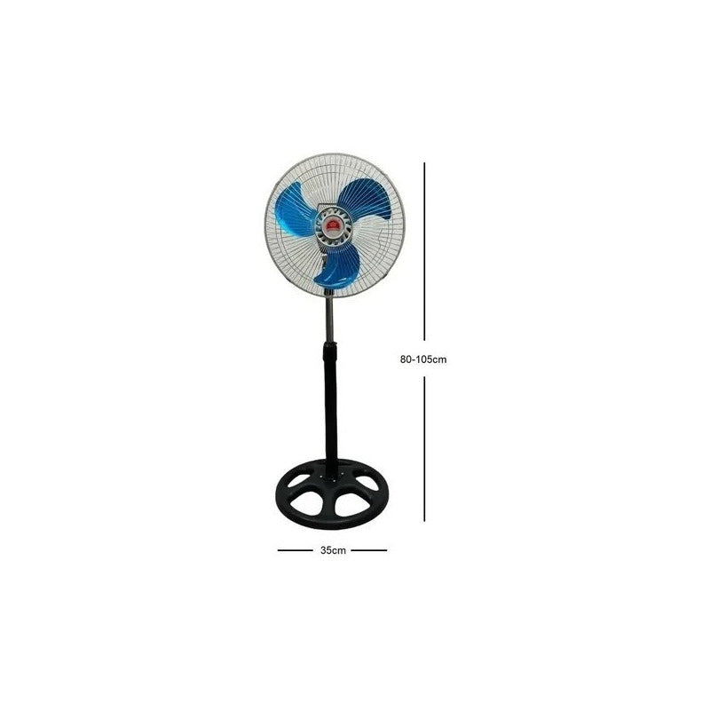 Ventilador Metalico Pie Ventilador Pequeño 12 Pulgadas 30 Cm Negro Plateado 3