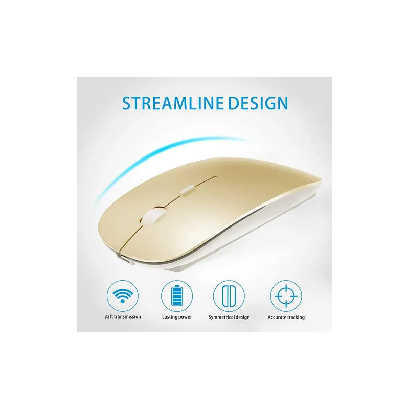 Kit Teclado Mouse Bt Para Windows Apple Android Slim Pastel