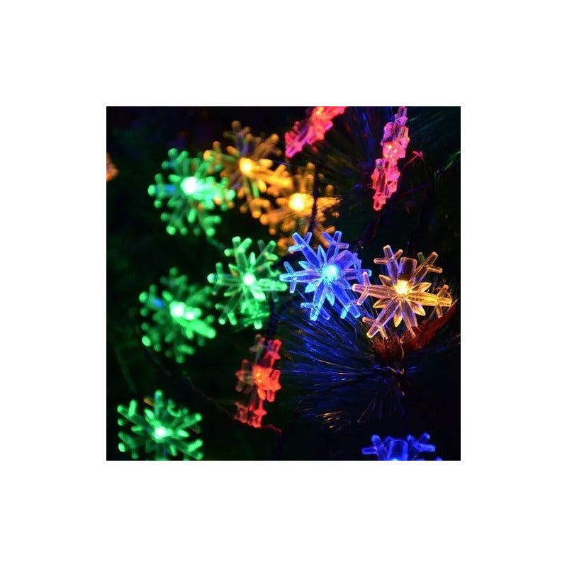 Guirnalda Luces Solares Navidad 10 Metros 100 Led Multicolor
