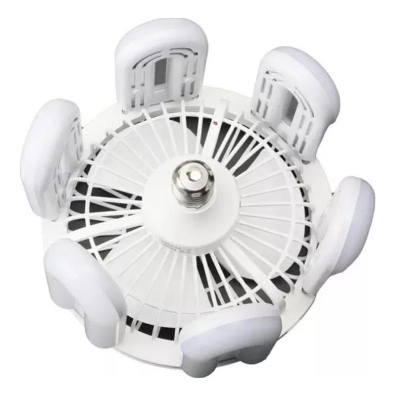 Ventilador De Techo Al Soquete Con Ampolleta Control Remoto 24 Cm 20 Blanco Plástico 3