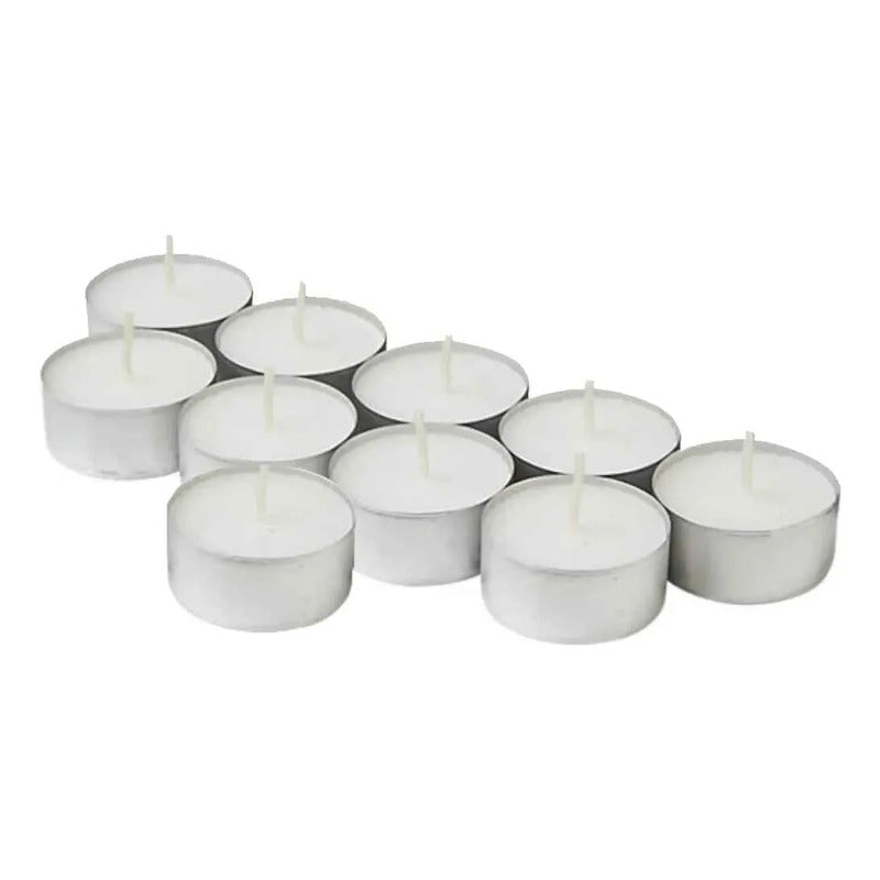 Pack Velas Tealight Blancas Decorativas Hogar Oficina 50/150 Blanco Lisa Sin Aroma 150 Velas