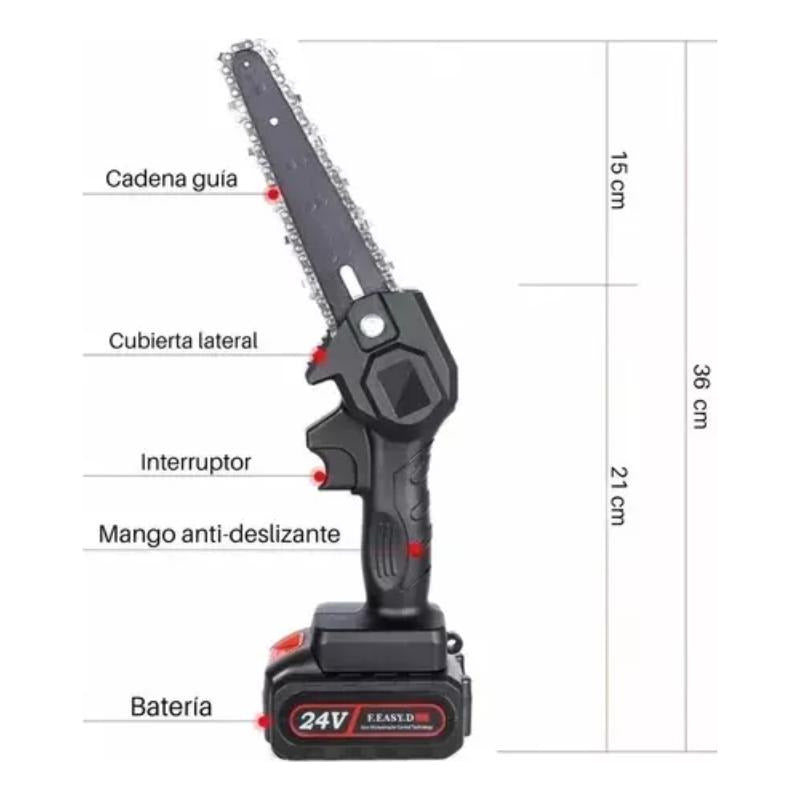 Sierra Portatil Inalámbrica Alta Potencia Motosierra