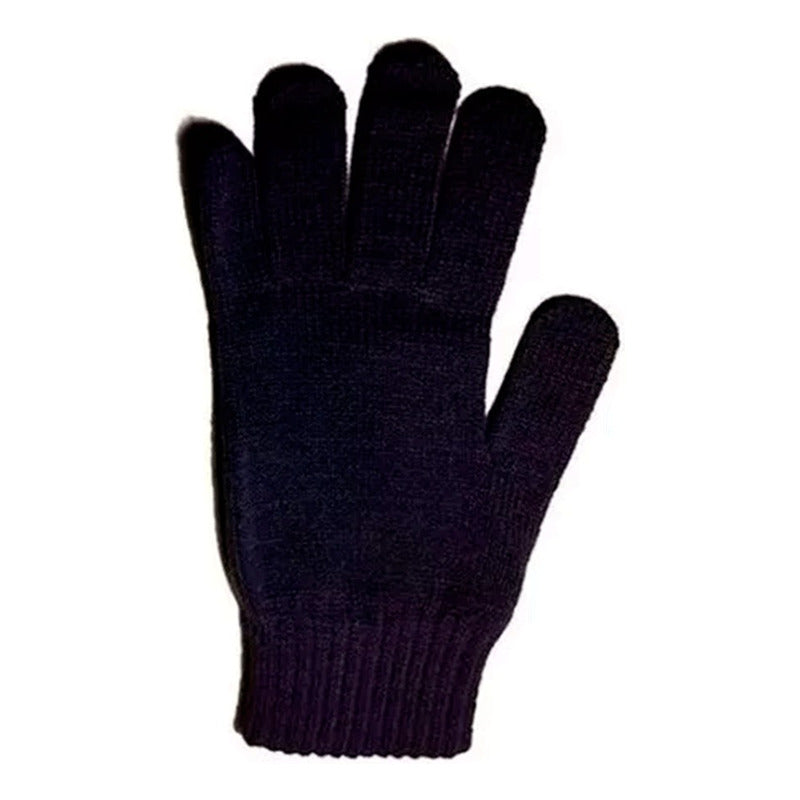 Guante Lana Térmico Para El Clima Frío Polar Colores Surtido Negro
