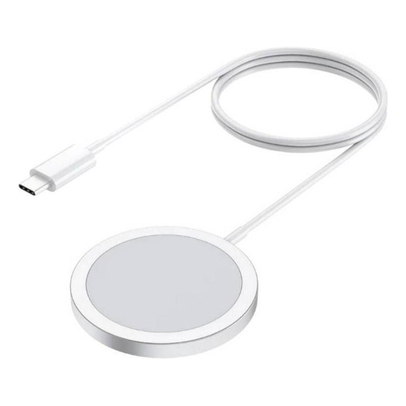 Genérica Cargador Inalámbrico Usb-c C Blanco Compatible Blanco