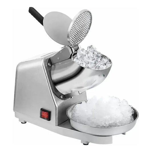 Maquina Triturador Moledor Hielo Eléctrico Forma Granizado Gris