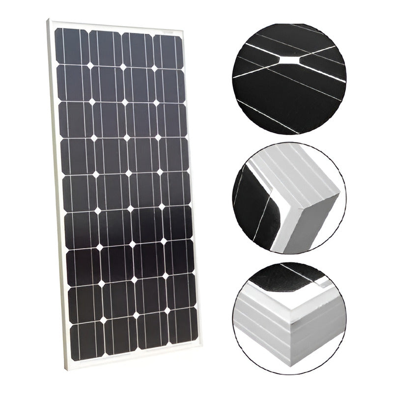 Panel Solar Monocristalino Fotovoltaico 12v 200w Solo Retiro Negro 12v 12v