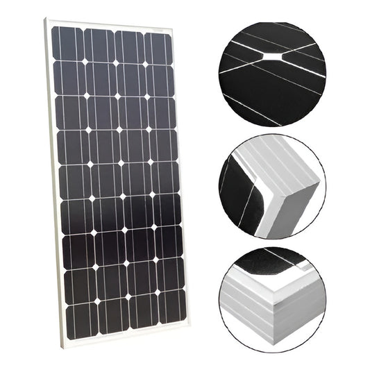 Panel Solar Monocristalino Fotovoltaico 12v 200w Solo Retiro Negro 12v 12v