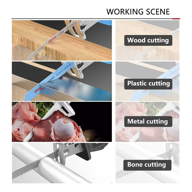 Caladora 2 En 1 Madera Y Acero Sierra De Sable Inalámbrica