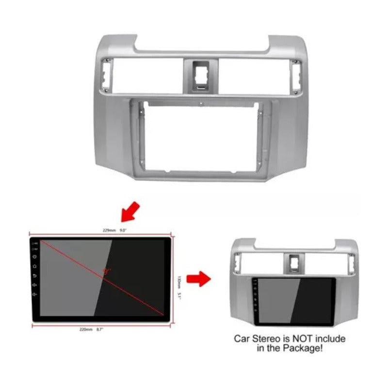 Bisel Adaptador De Radio 9 Pulgadas Toyota 4runner 2010-2024