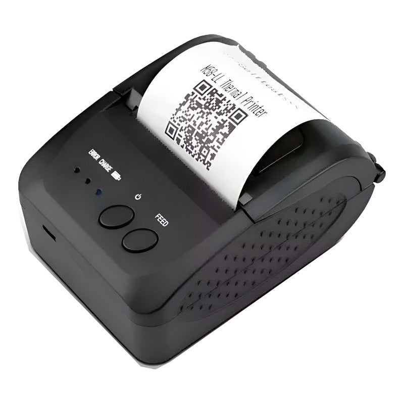 Impresora Bluetooth Inalámbrica Mini Con Batatia O Corriente Negro