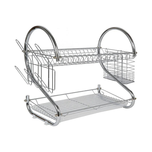 Secador De Platos Nuevo Aluminio Inoxidable Plateado