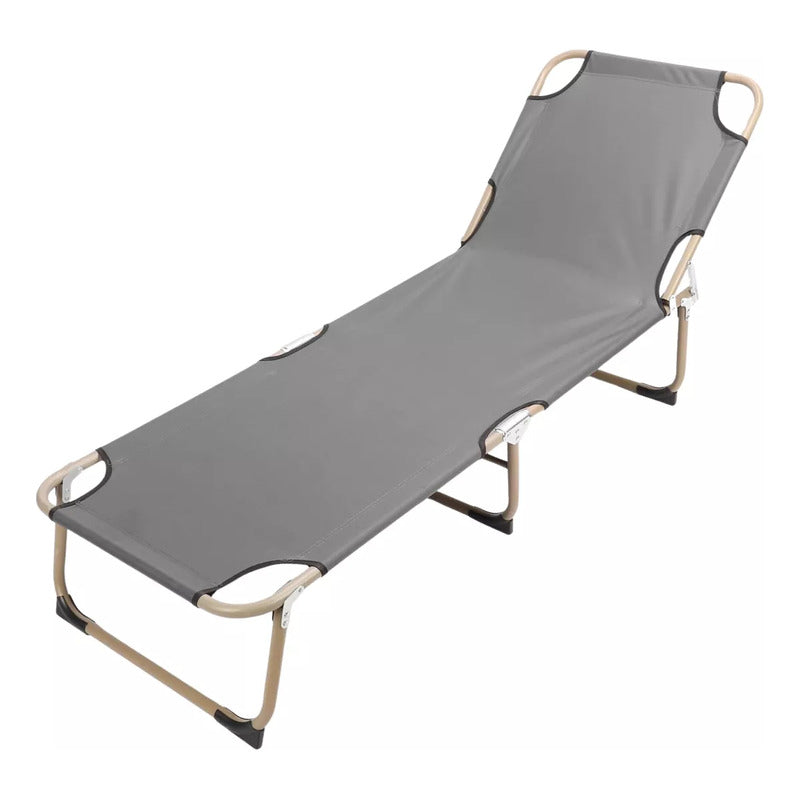 Silla Plegable Reposera Para Playa Y Camping Alta Plegable Al Azar