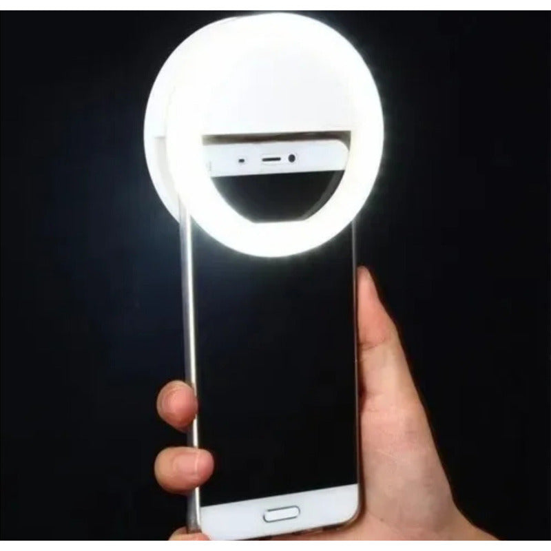 Aro De Luz, Anillo De Luz, 36 Led, 3 Modos De Luz Recargable Blanco Blanco Frío