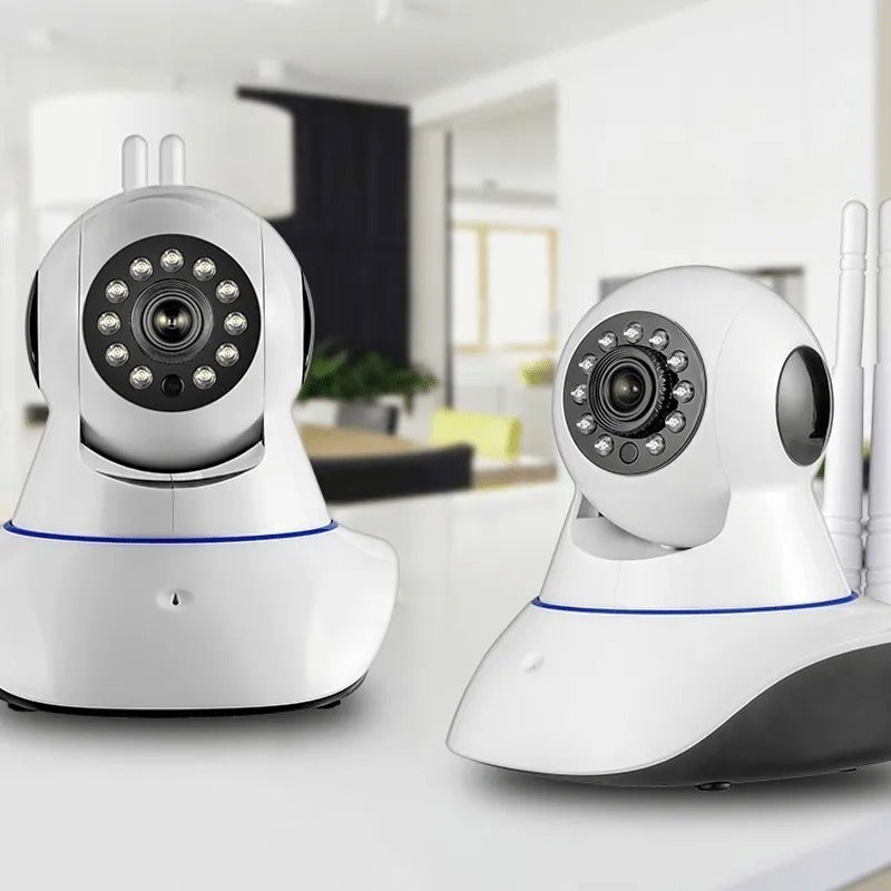 Camaras Ip Pack X2 Wifi Hd Vision Nocturna 360° Blanco