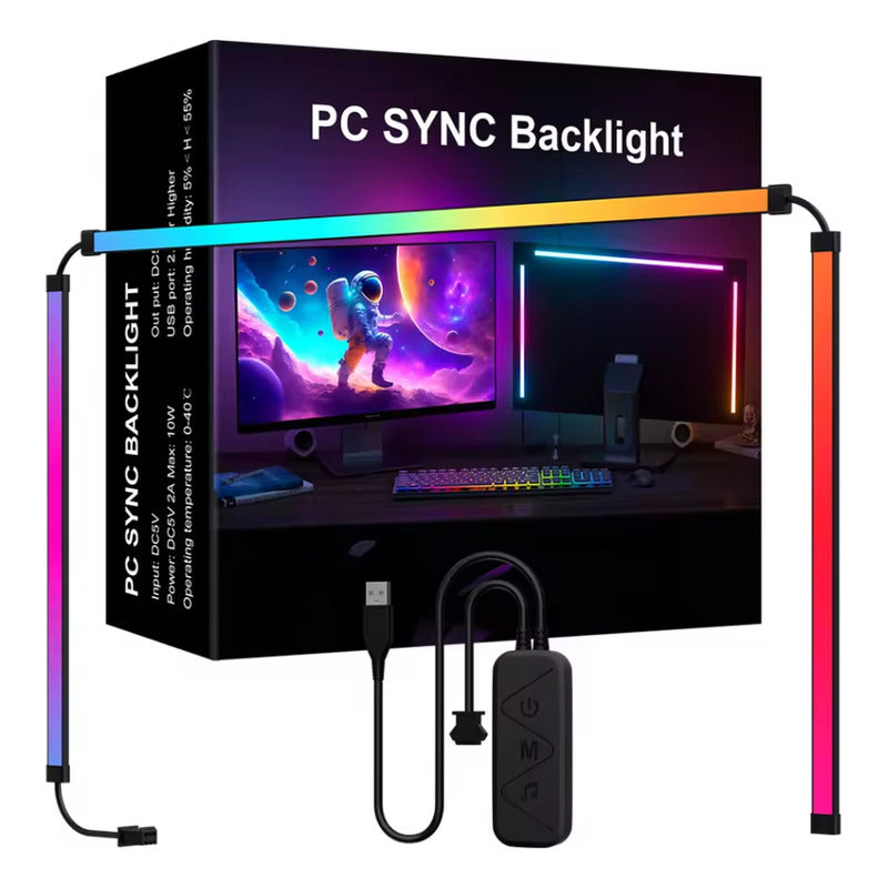Cinta Led Pc/tv Inteligente Sincroniza Pantalla Y Musica