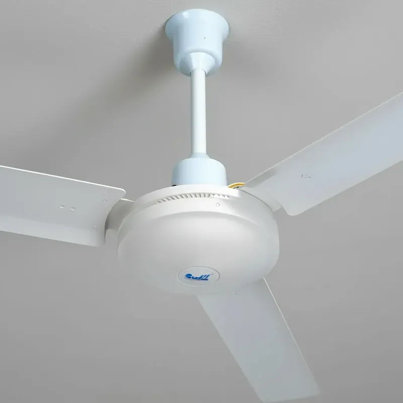 Pack X3 Ventiladores De Techo Blancos 3 Aspas 142cm 1.4 M 50/60hz Blanco Metal 3