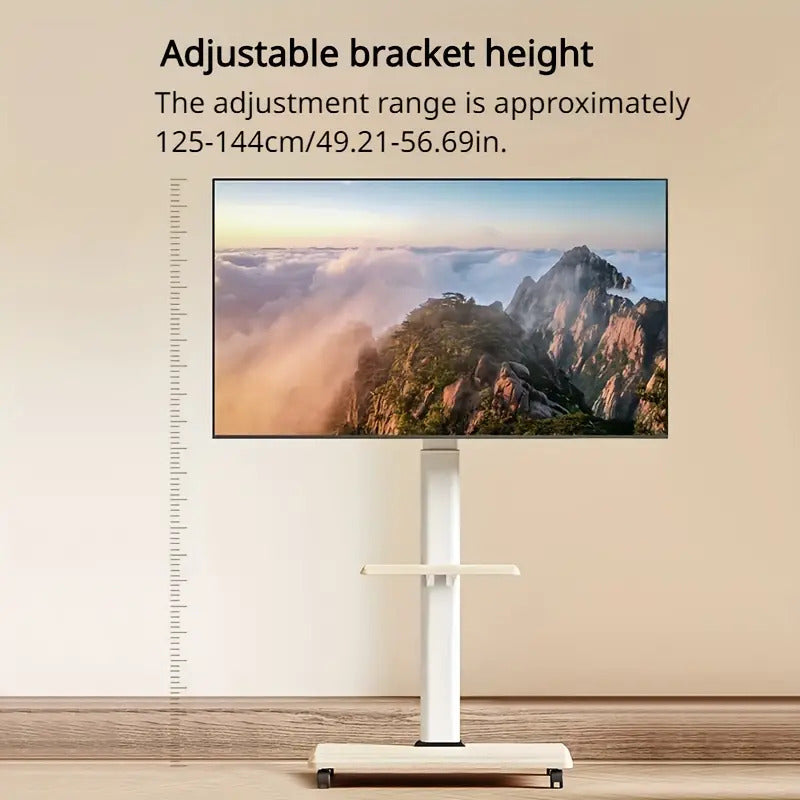 Soporte Tv Rack Movil Con Ruedas 32 A 70 Base Pedestal