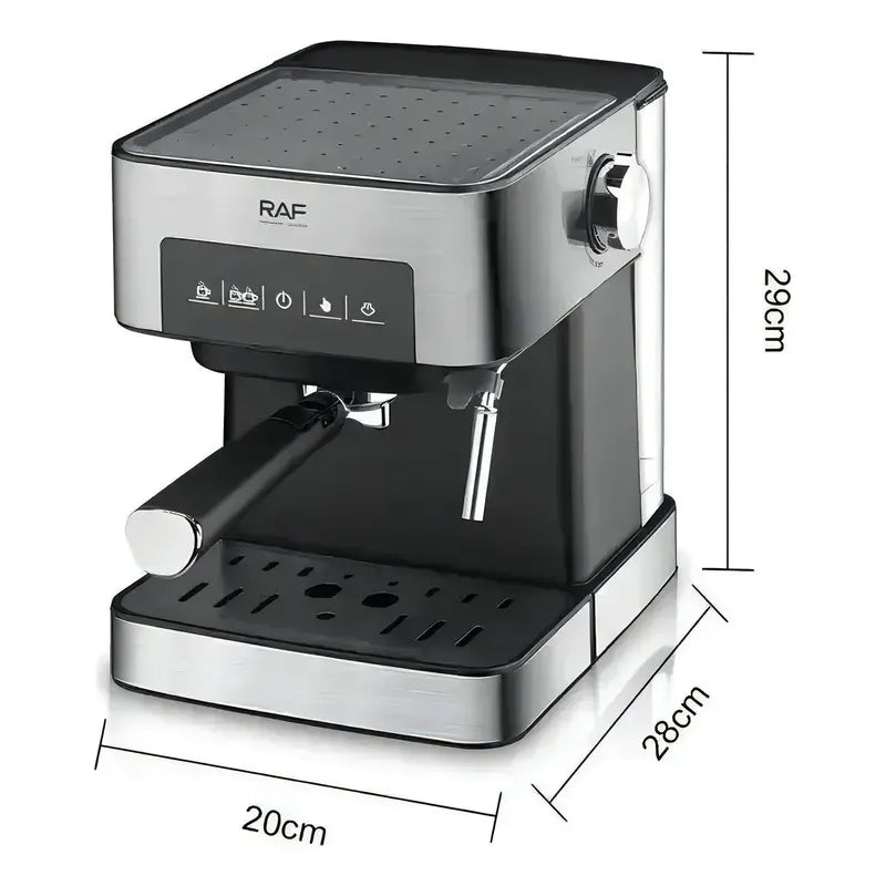 Cafetera Café Espresso Cappuchino Espumador De Leche Automat Plateado