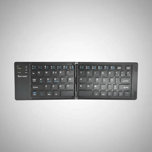 Mini-teclado Plegable Bt Teclado Qwerty Recargable Tipo-c Gris Oscuro Español De Latinoamérica