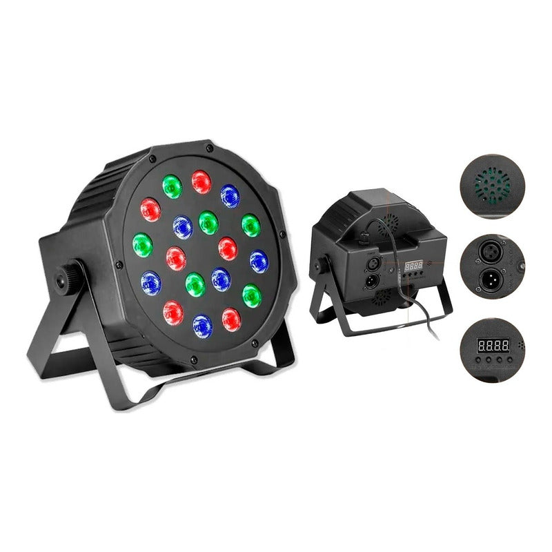 Luz De Disco Proyector Se Mueve Con El Sonido De La Música