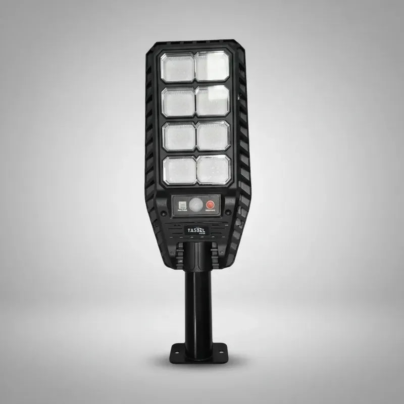 Foco Solar 800w + Soporte Y Sensor Luminaria Para Exterior Negro Blanco Frío