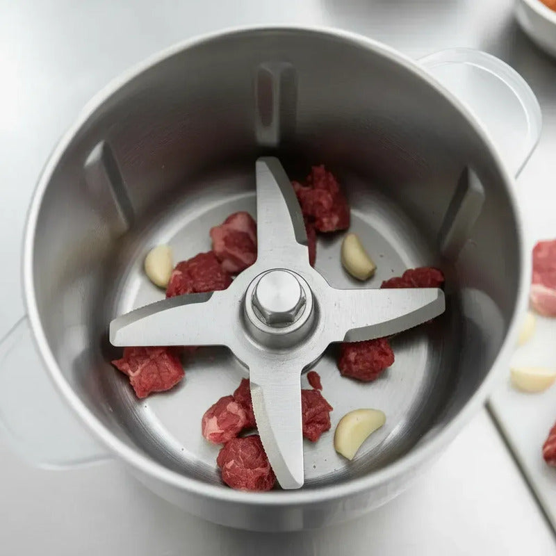 Picadora De Carne Verduras Acero Inoxidable Potente Resisten