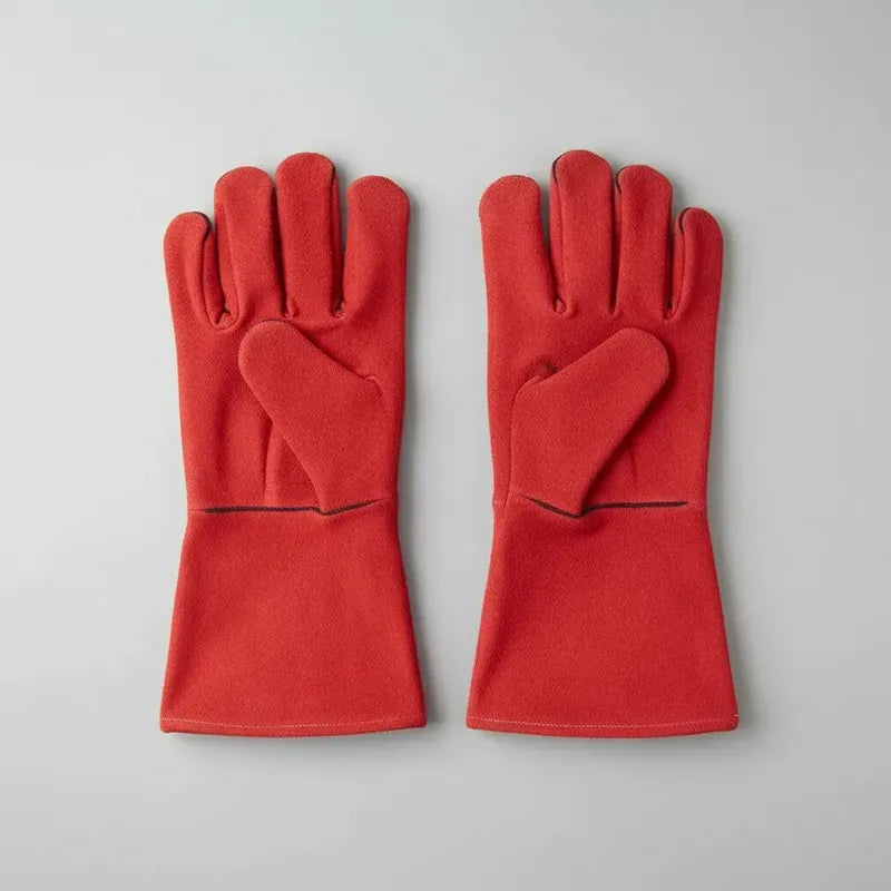 Guantes Para Soldar Descarne Rojo Estandar Universal Por Par Rojo