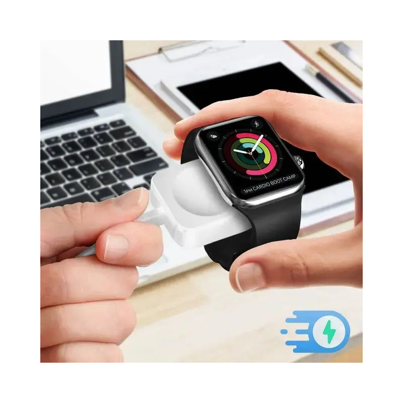 Usb Cargador Magnético Para Apple I Watch Series 3 4 5 6 Se Color Blanco