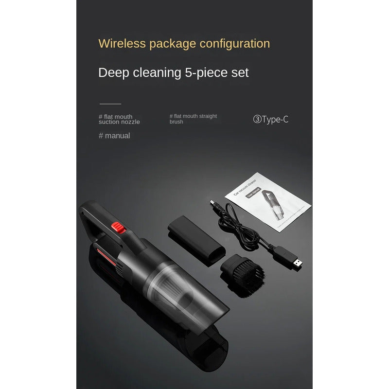 Aspiradora Inalámbrica Recargable Potente Filtro Lavable