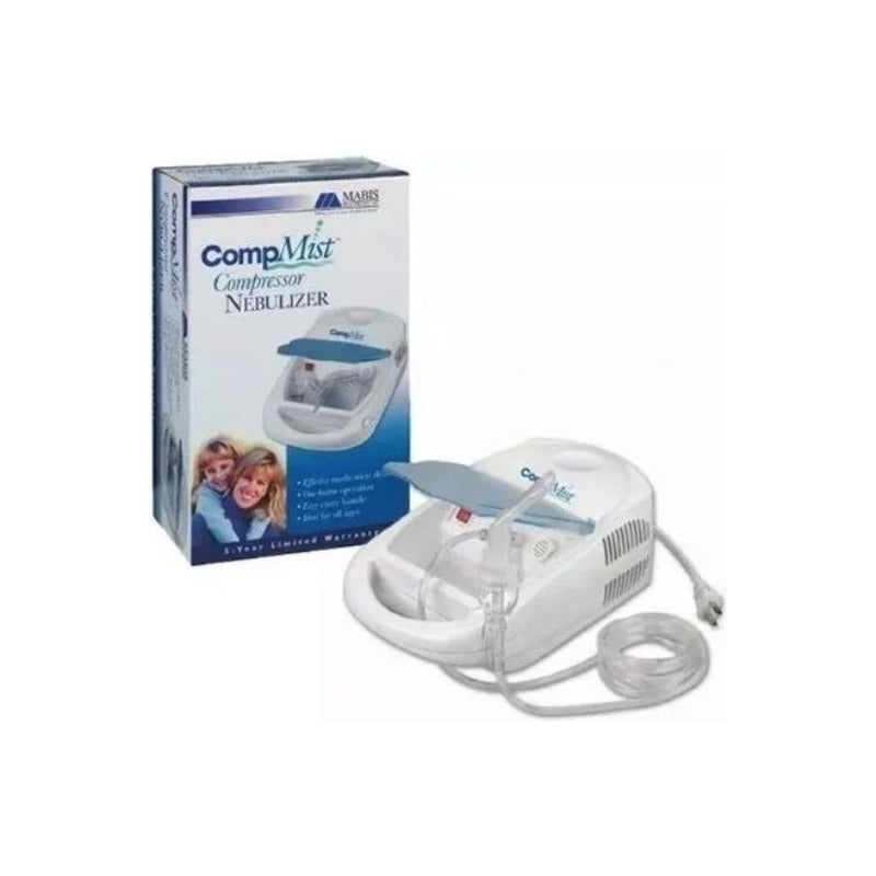 Nebulizador Portátil Compresor Profesional + Pro Color Blanc