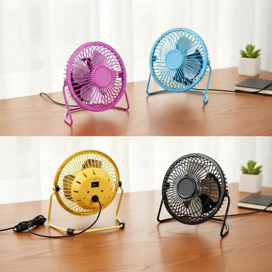 Ventilador Mini Fan Sobremesa Usb Ajustable Usb Silencioso Mujeres