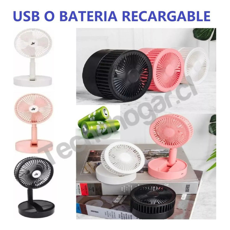 Ventilador Portatil Usb Silencioso Potente Mesa Escritorio
