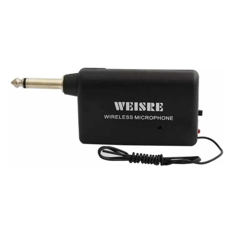Micrófono Inalambrico Weisre Dm-3308a Dinámico Negro