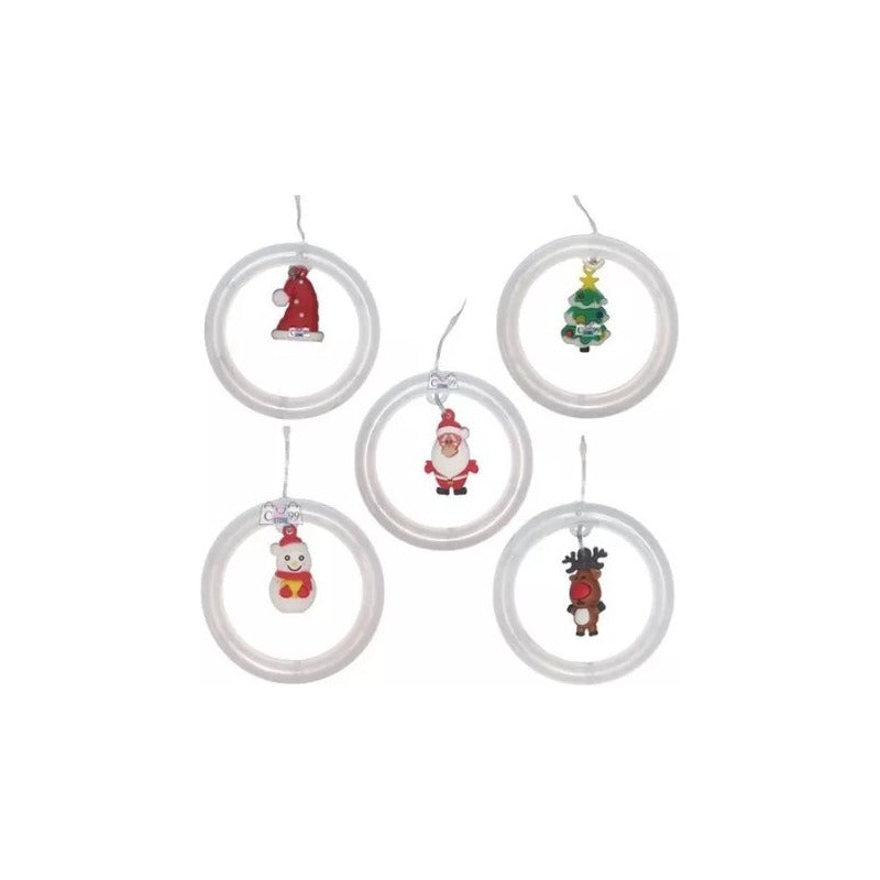 Guirnalda Led Navidad Aros Luz Decoracion 3mts Usb Cálida