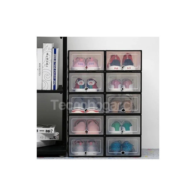 Organizador Caja De Zapatos Zapatera Facil De Armar