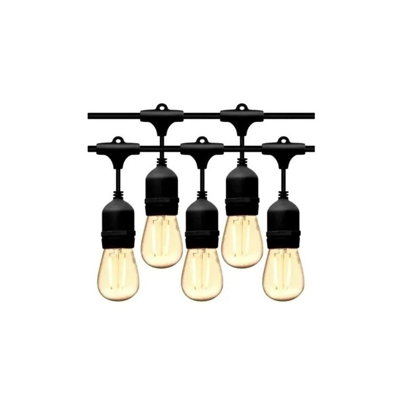 Soquete Guirnalda Terraza Patio Ampolletas Incluidas Decorac Cálida