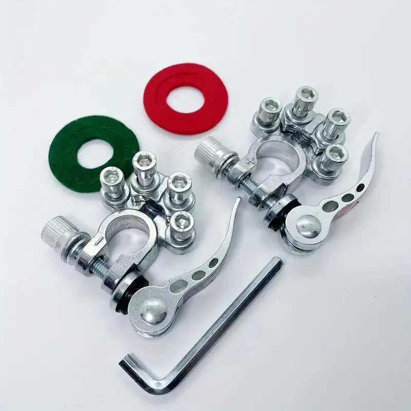 1 Par Bornes Batería Auto Terminal Desconexión Rápida