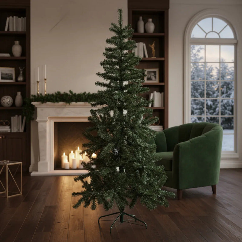 Árbol De Navidad 180cm Con Base Arbol De Pascua Tradicional - Verde