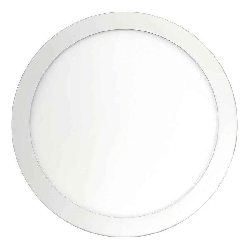 Pack X2 Panel Led Sobrepuesto 18w Foco Plafon Redondo Cuadra Redondo Calido