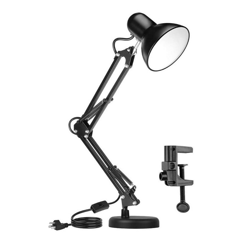 Lámpara Mesa Flexible Escritorio Ajustable Blanco O Negro