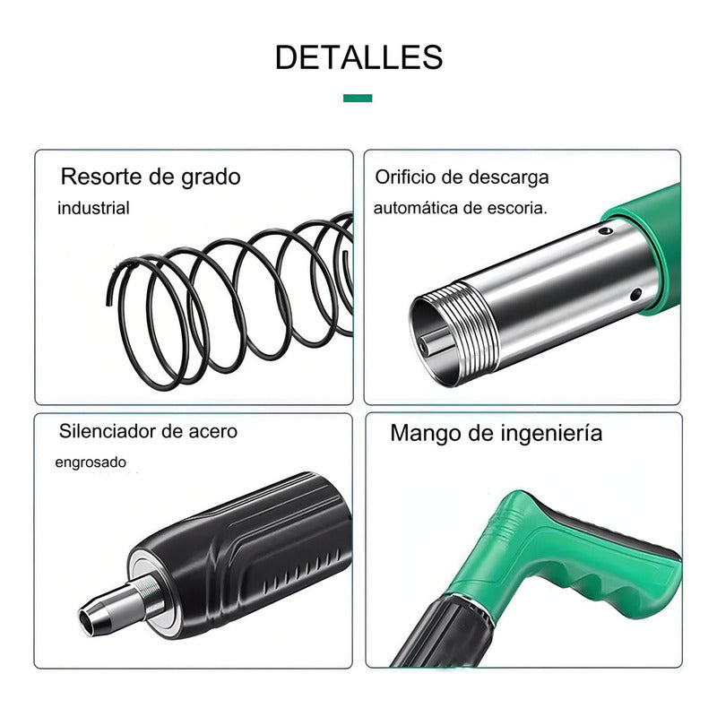 Kit De Pistola De Fijación De Pared Portátil + 100clavos