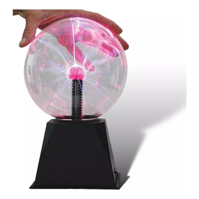 Lámpara Mesa Tesla Plasma Energia Tactil Bola Rayos Velador
