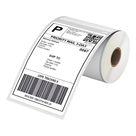 Pack X3 Etiquetas Térmicas Autoadhesivas Rollo 100x150mm Blanco Liso