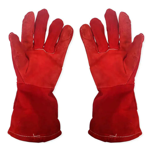 Guantes Para Soldar Descarne Rojo Estandar Universal Por Par Rojo