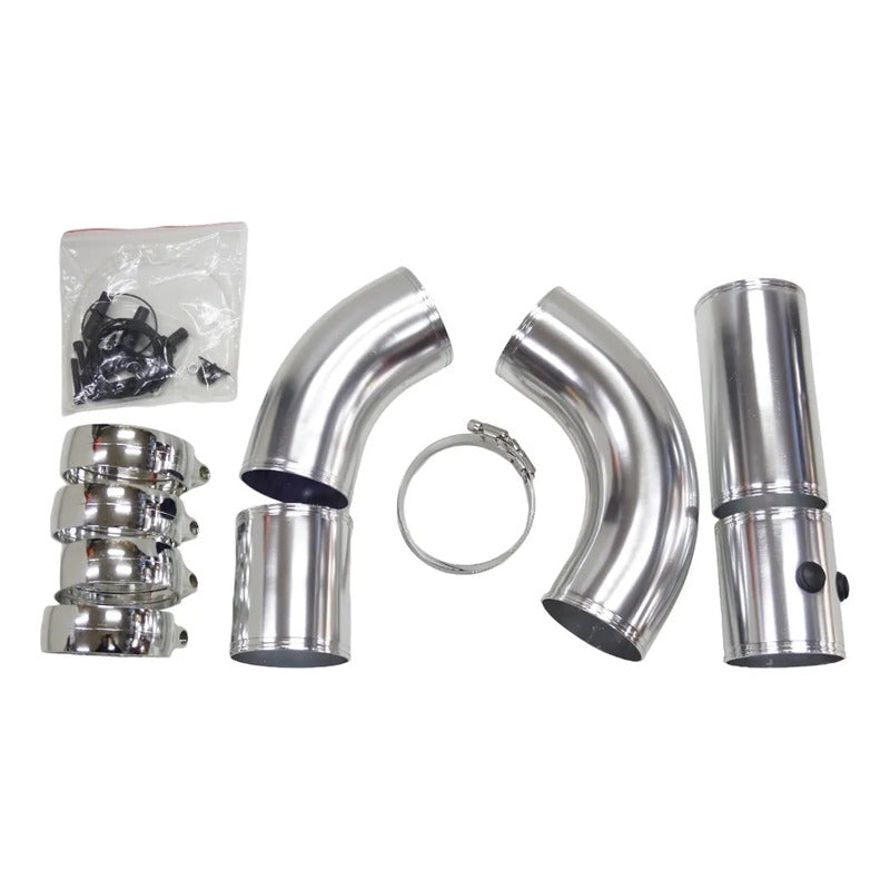 Kit Inducción Intake Admisión Universal Aluminio 77mm 3pulga